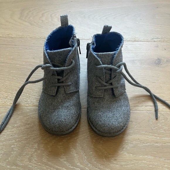 Gap toddler grey wool boots dress shoes kids size 10 - Picture 2 of 7
